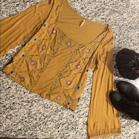 Free people detailed long sleeve shirt - Picture 1 of 5